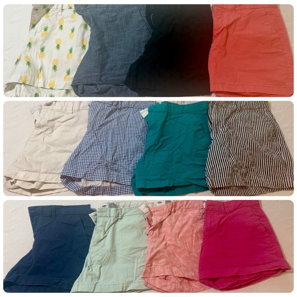 12 pairs of size 8 women’s shorts
